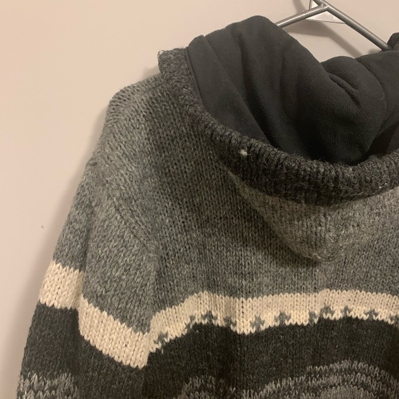 kyber Outerwear Wool Zip-Up Sweater - Size small - Picture 6 of 12